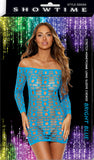 SS9304 stunning geometric print chemise by Showtime