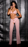 96900 all over stretch lace 3 piece long chap set by Shirley of Hollywood