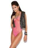 8584 Elegant Moments fishnet teddy
