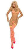1535 striped string bra tie side thong by Elegant Moments