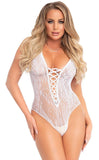 89248 floral lace thong teddy by Leg Avenue