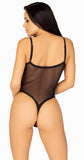 89312 snap crotch mesh cami bodysuit by Leg Avenue